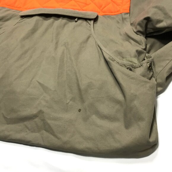 Cabela's Shooting Hunting Jacket Hi-Viz Padded Shoulders Zip-Off Sleeves Mens L - Picture 9 of 10